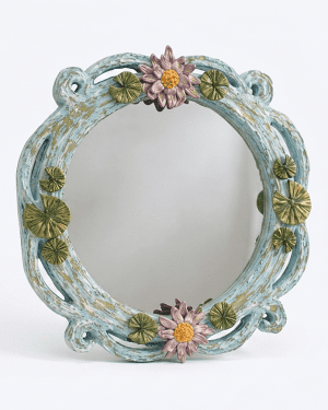 Sculpted Water Lily Mirror | Stunning Impressionist Art 2026