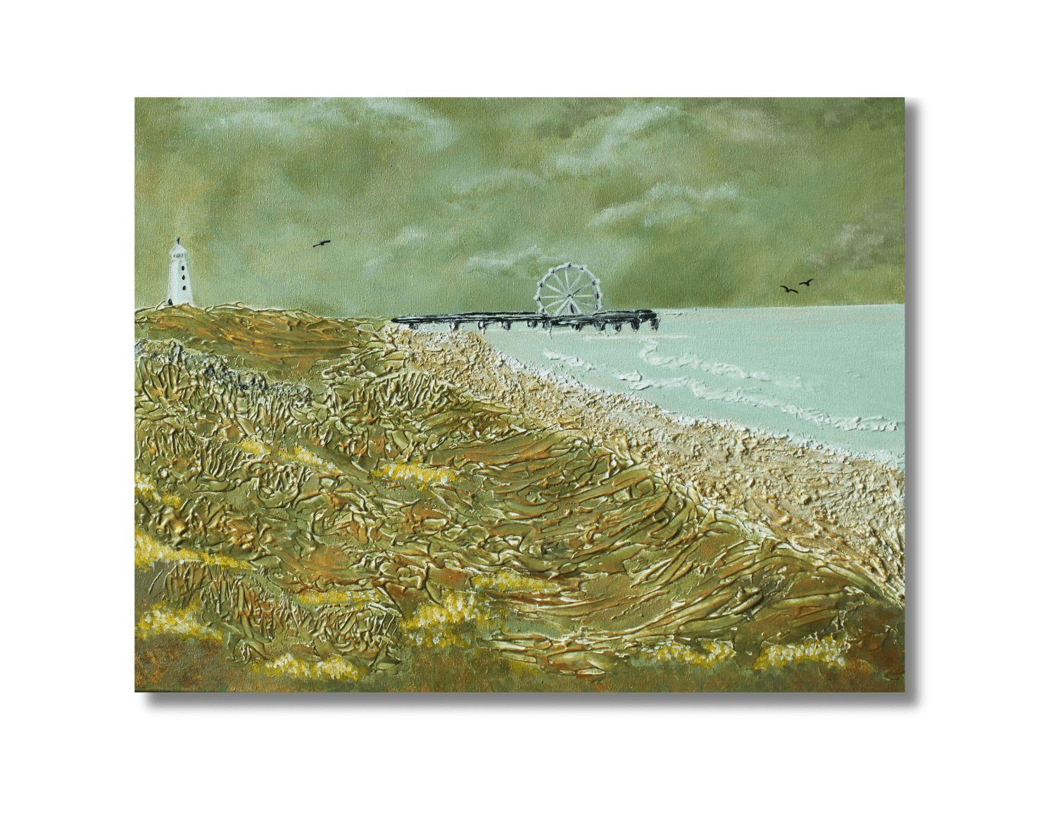 Textured Coastal Landscape Painting | Rich Art 40x50