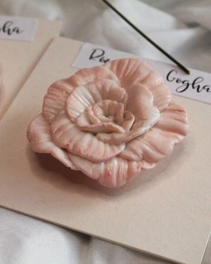 sculpted rose magnet handmade sculpted pink rose fridge magnet handmade pink art