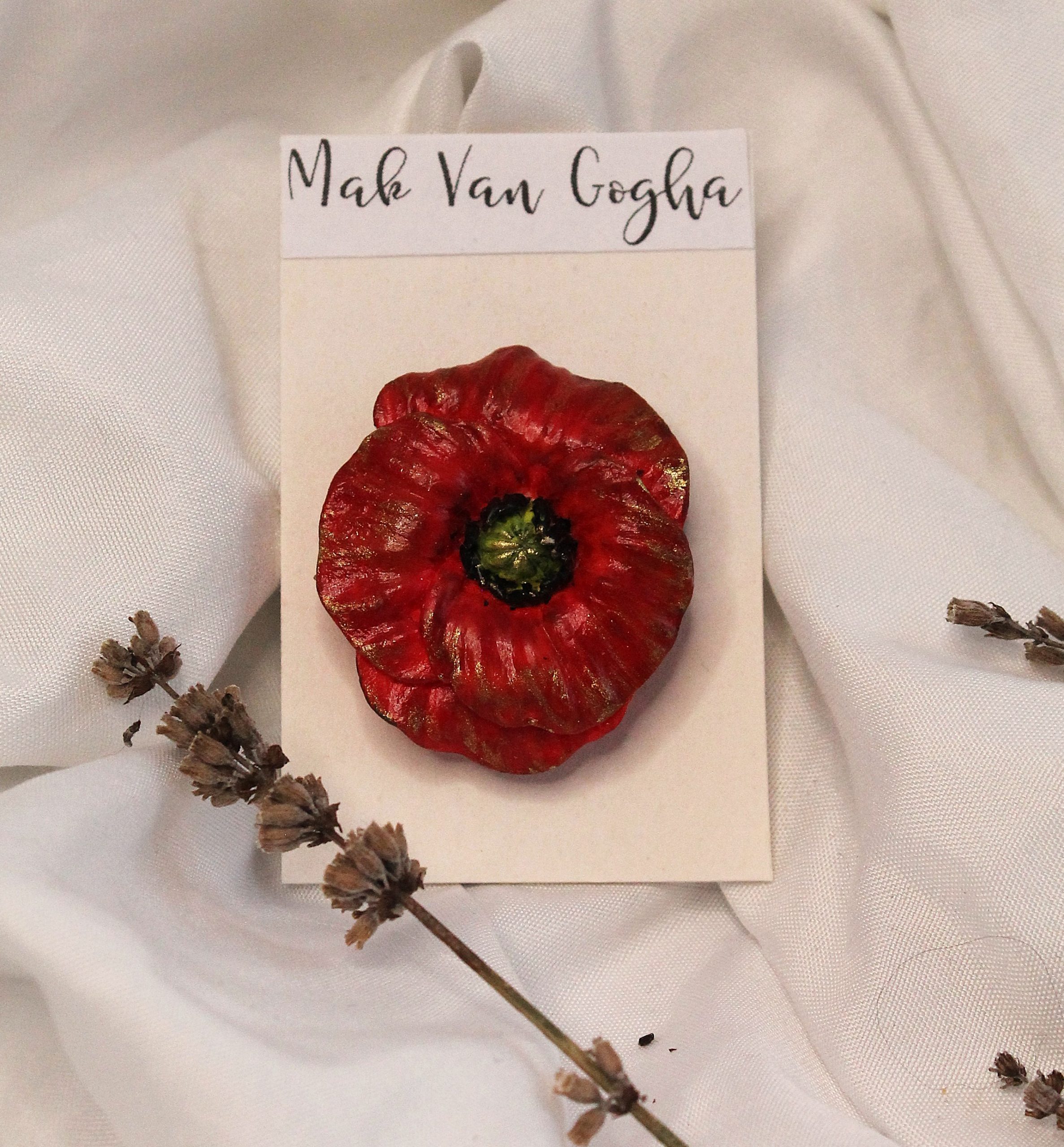 Magnetic 3D Poppies – Red Sculptural Flower Accessory for Mirrors & Decor - Image 9