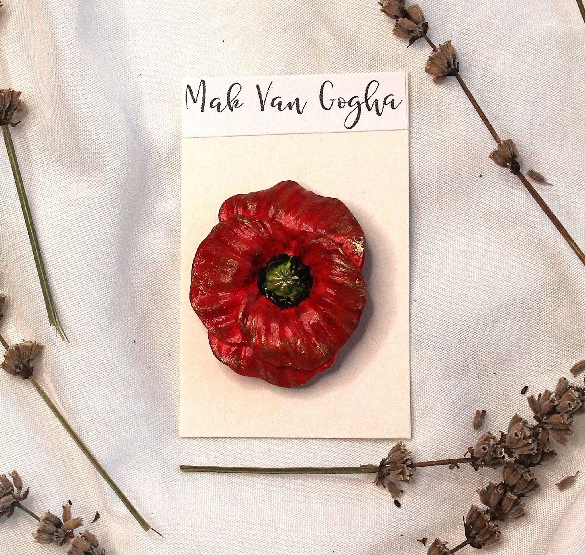 Magnetic 3D Poppies – Red Sculptural Flower Accessory for Mirrors & Decor - Image 8