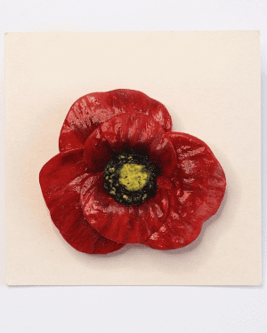 Sculpted Red Poppie Magnet | Rare Van Gogh Style Art 2026