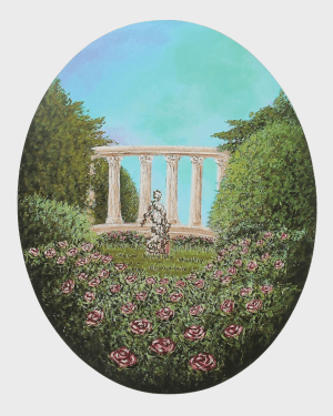 Garden of Roses Reproduction - 40x50 cm Art Print