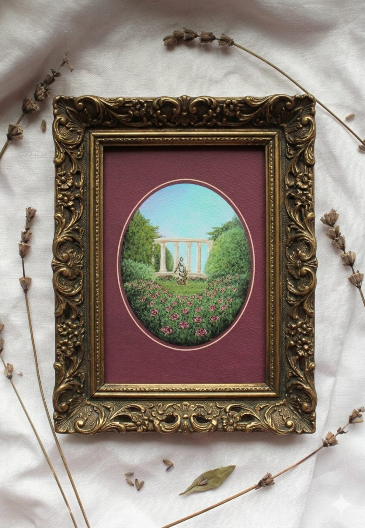 Garden of Roses - Art Postcard / Mini Print on Watercolour Paper - Image 3